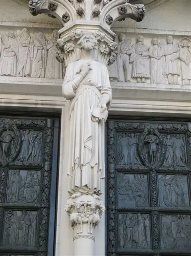 John Angel (1881 -1960) made the statue of St. John the ... — artwork