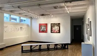 The Hilda Woolnough Gallery** (located within The Arts Guild, curated by This Town Is Small)